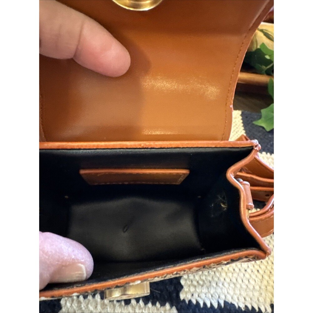 Jacquemus Le Chiquito Mini Snake-Skinned Pattern Front Panel Shoulder Bag - Picture 3 of 6